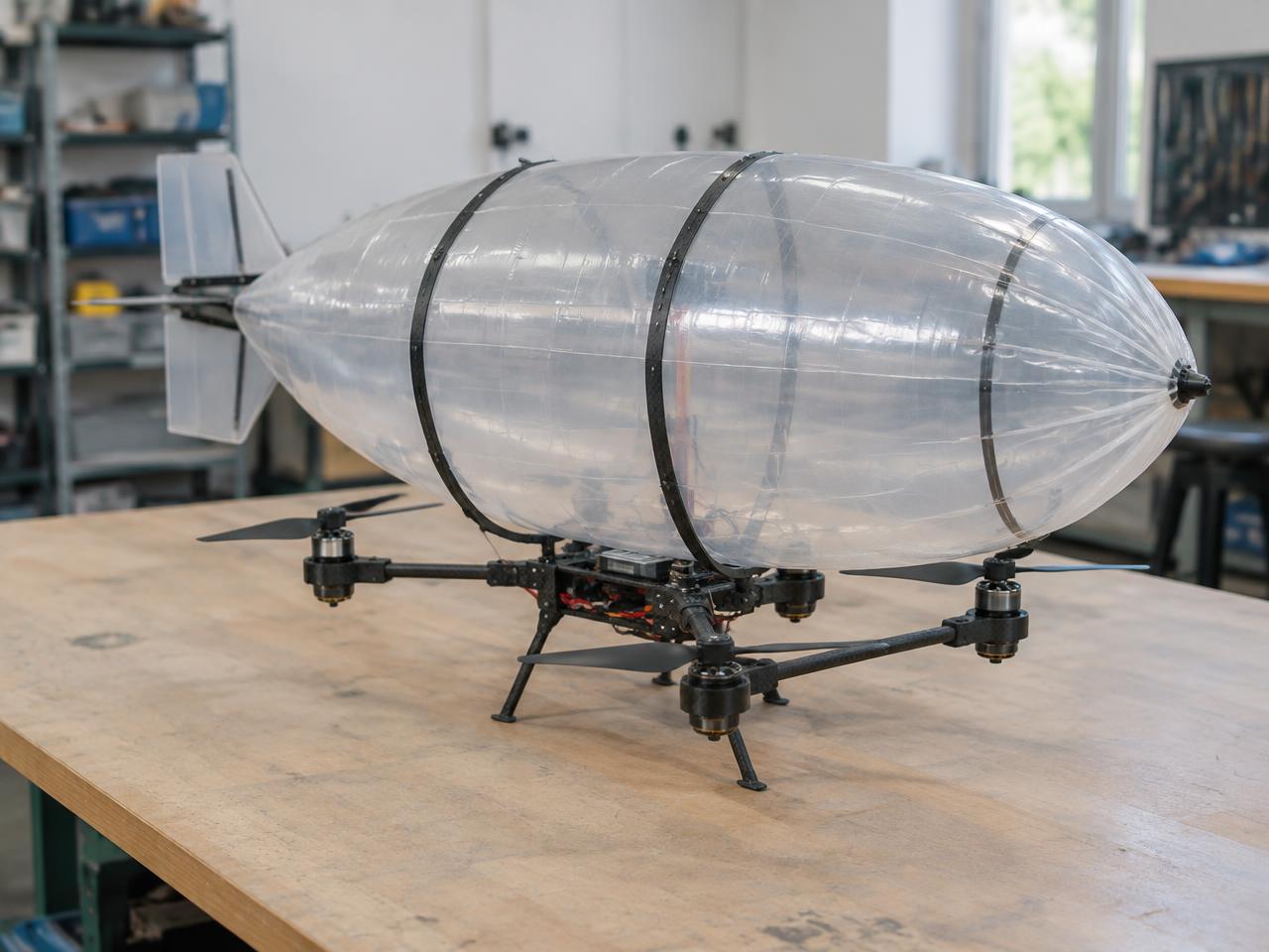 Small airship-drone prototype