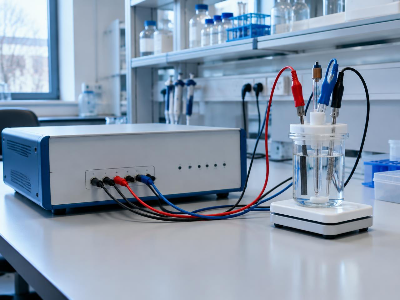 Electrochemistry lab setup